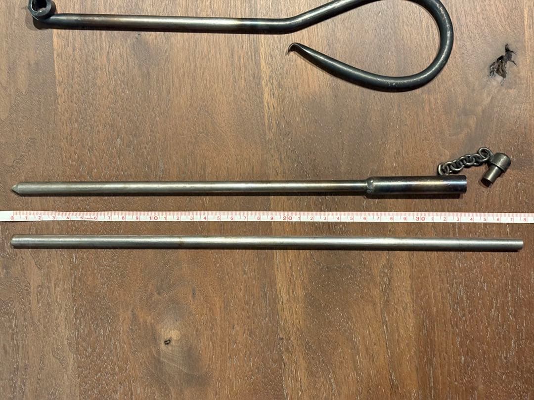 ハンドメイド　焚き火ハンガー　ファイヤーアンカー