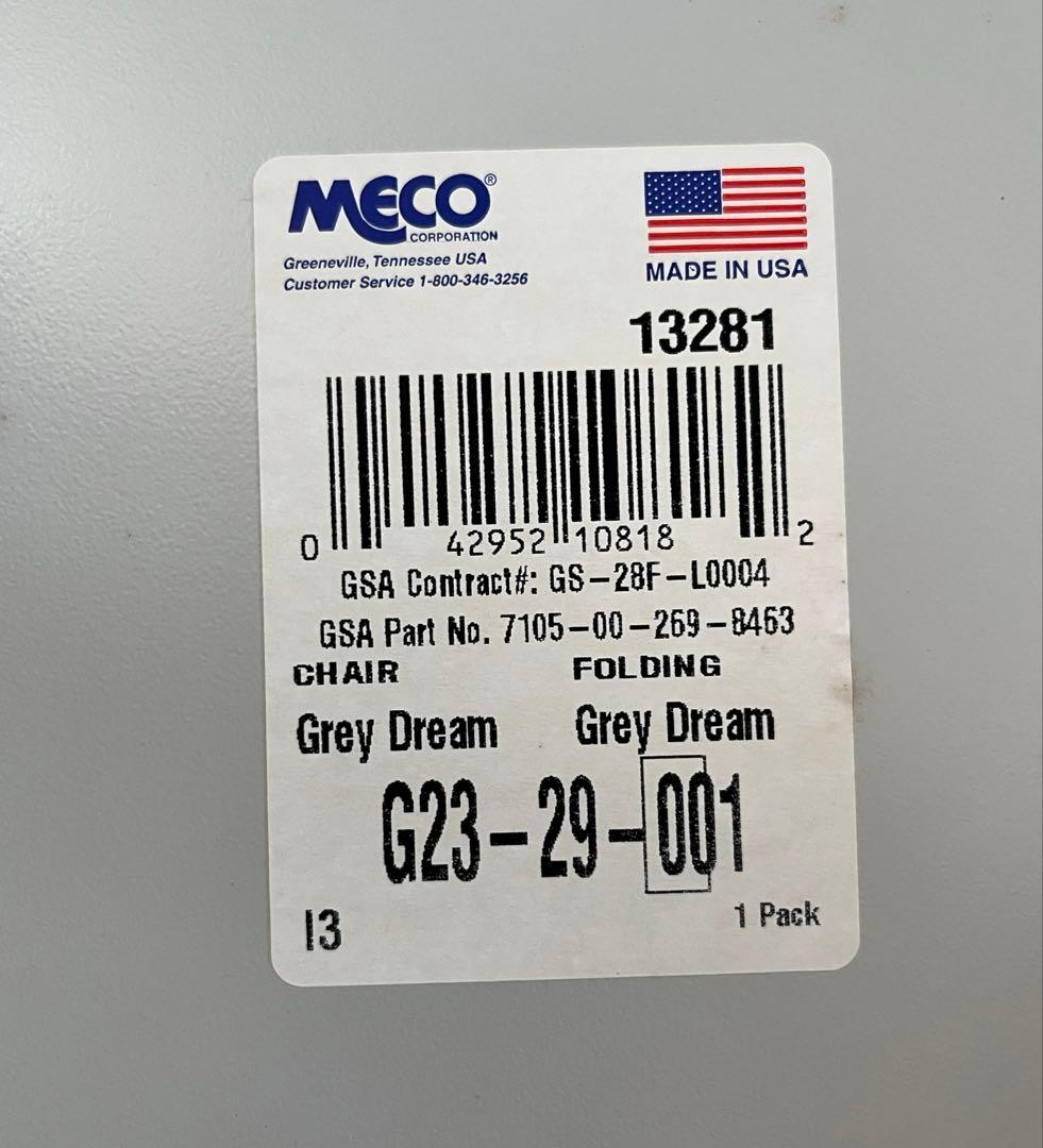 ◆未使用◆ Meco フォールディングチェア　① 折り畳み椅子　アメリカ　USA