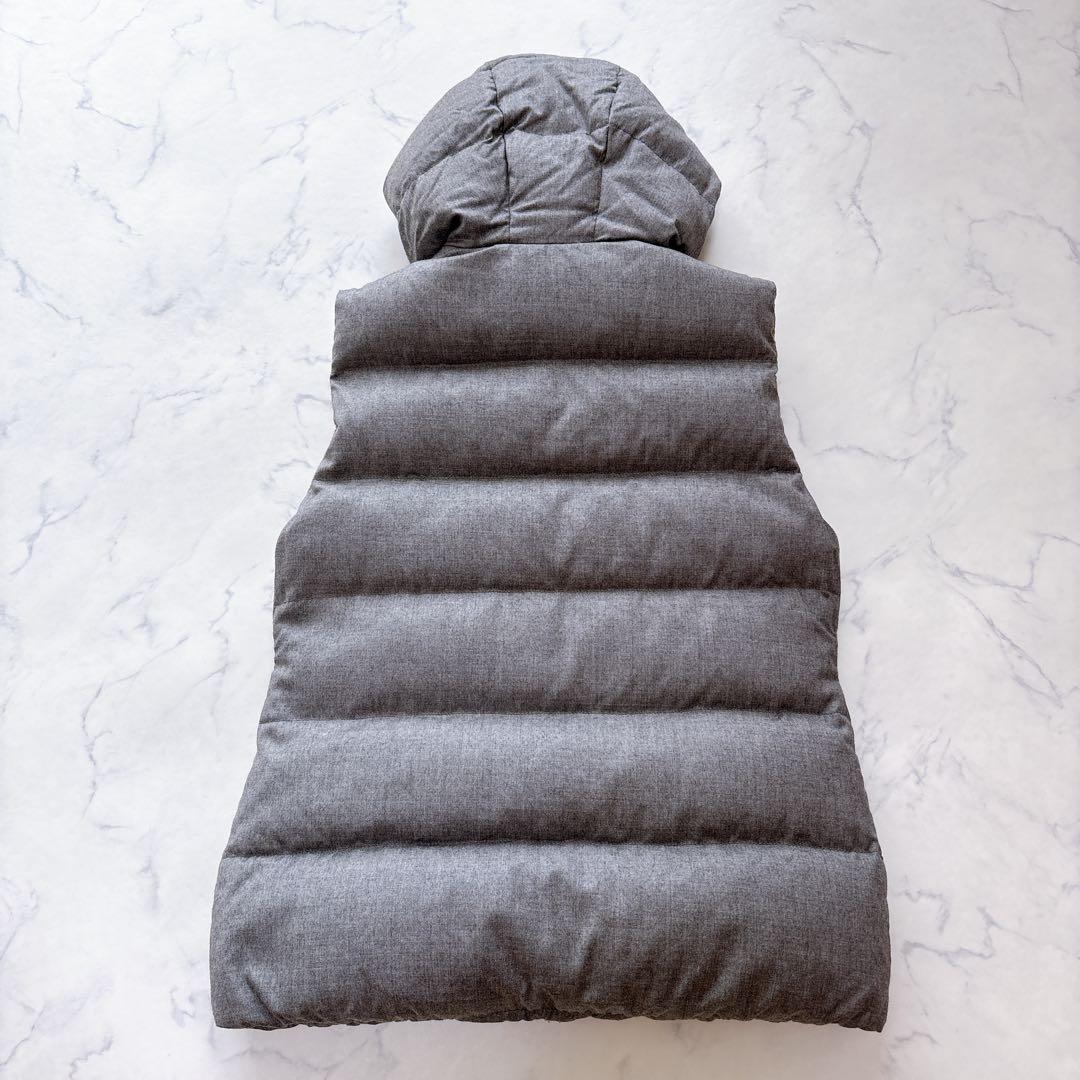 【美品】デュベティカ FEBEDUEウール ダウン ベスト 40 大きめ グレー