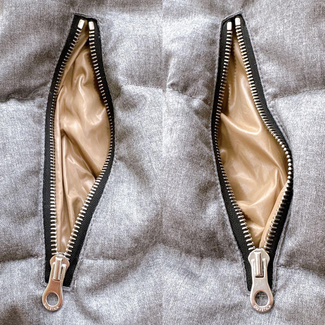 【美品】デュベティカ FEBEDUEウール ダウン ベスト 40 大きめ グレー