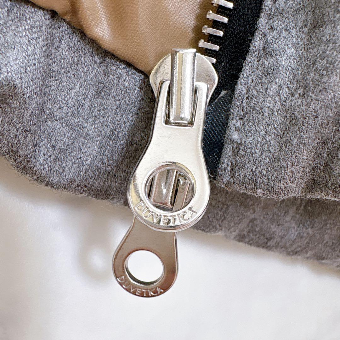 【美品】デュベティカ FEBEDUEウール ダウン ベスト 40 大きめ グレー