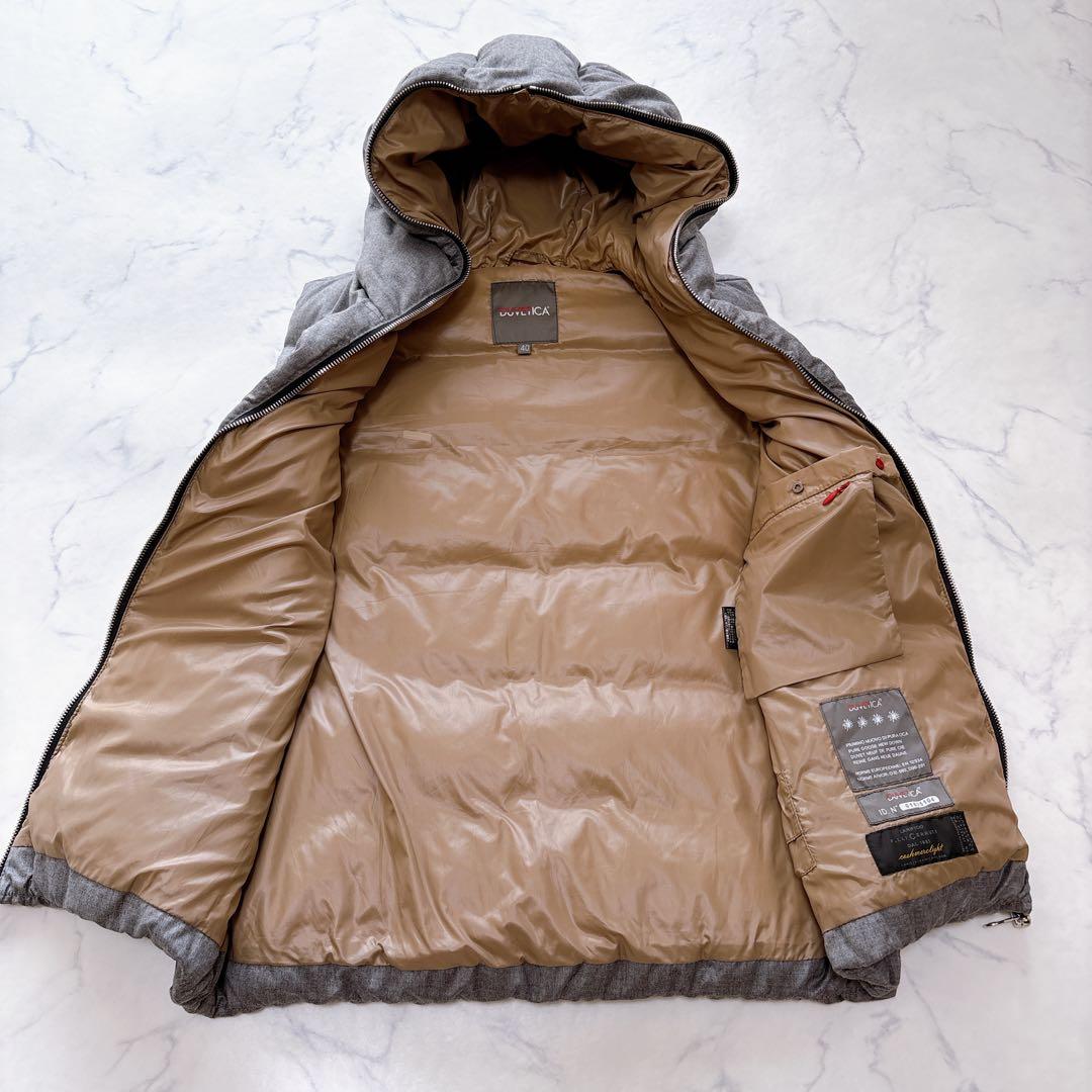 【美品】デュベティカ FEBEDUEウール ダウン ベスト 40 大きめ グレー