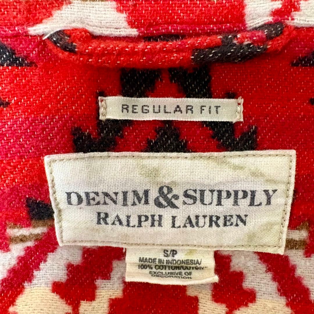 【レア】DENIM & SUPPLY シャツ　Sサイズ　ネイティブ柄