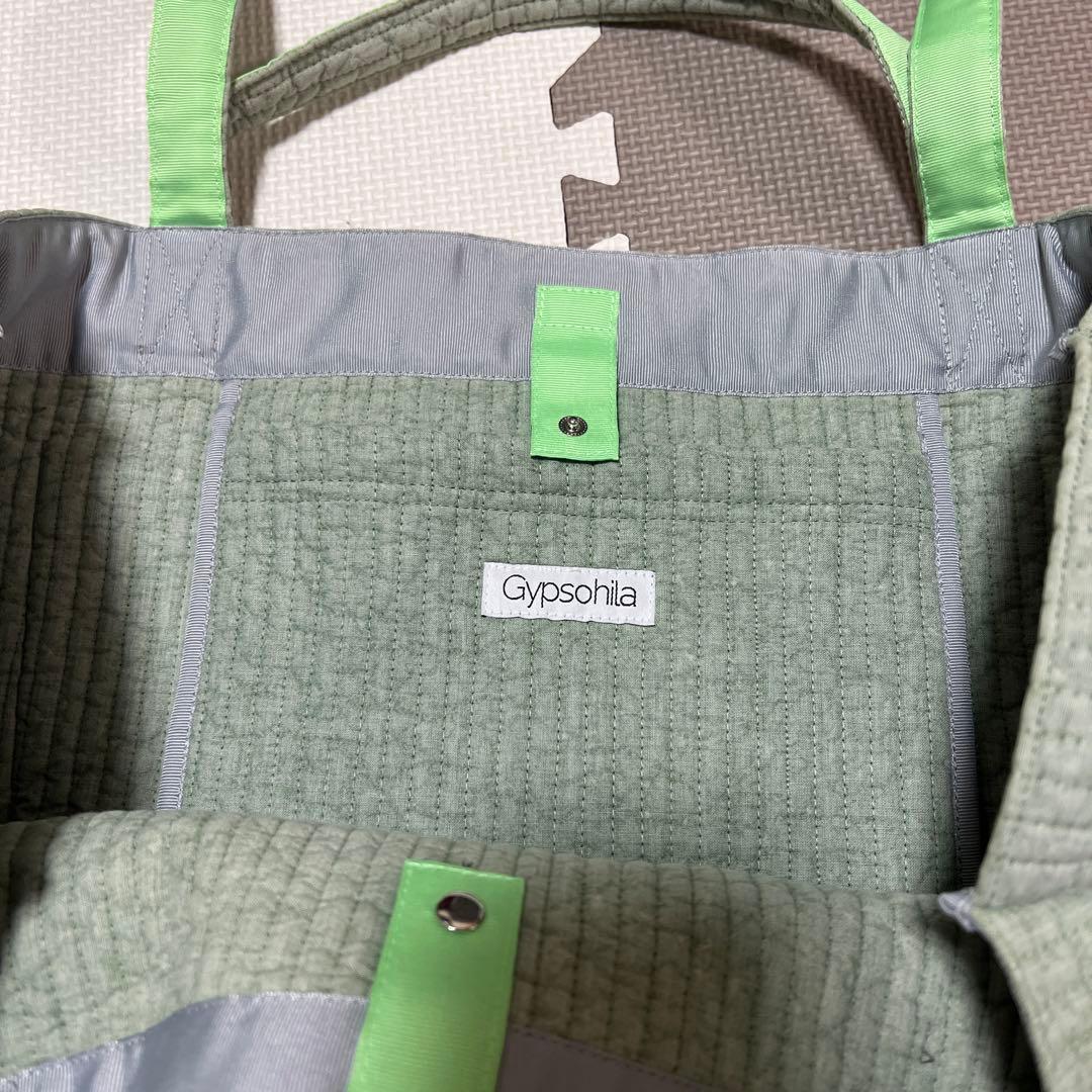 gypsohilaジプソフィア❤️トラベルバッグLサイズ　リボン　大容量　グリーン