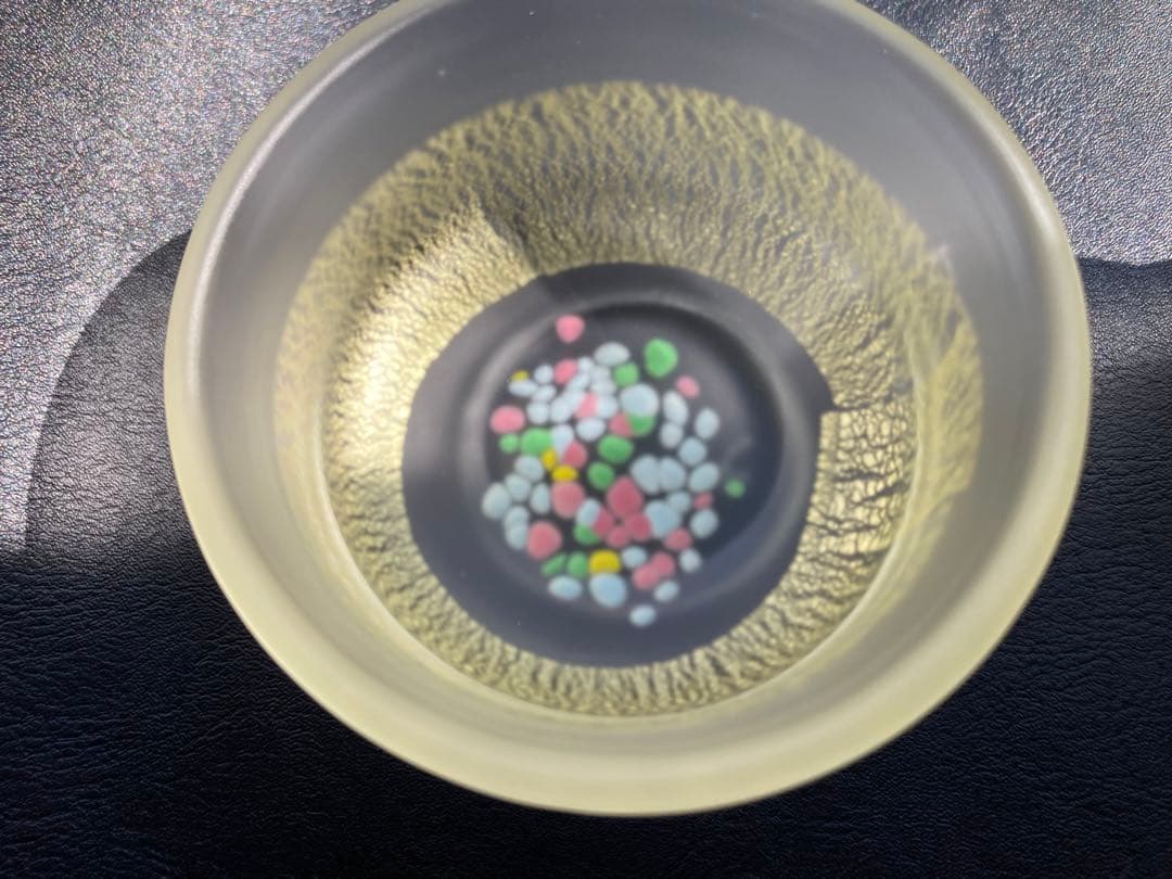 黒木国昭　グラスアート宮崎　グラス　小鉢　向付　酒杯　2点　サイン入り　デザート