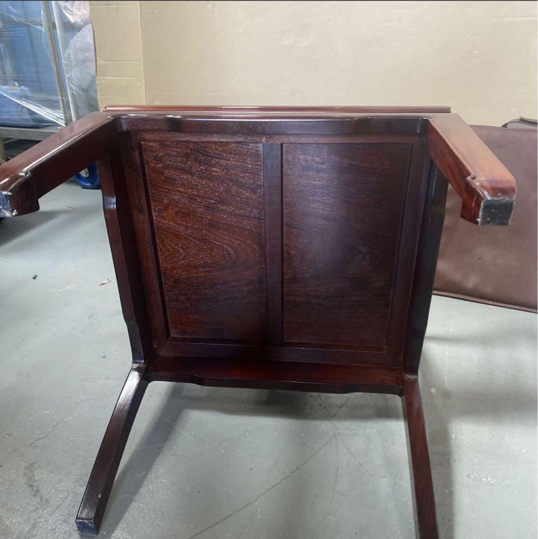 唐木家具 ダイニングチェア アームチェア 高級 花梨材 無垢 中国美術 アジアン