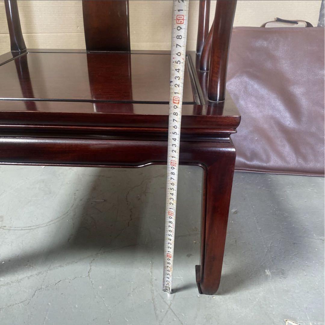 唐木家具 ダイニングチェア アームチェア 高級 花梨材 無垢 中国美術 アジアン