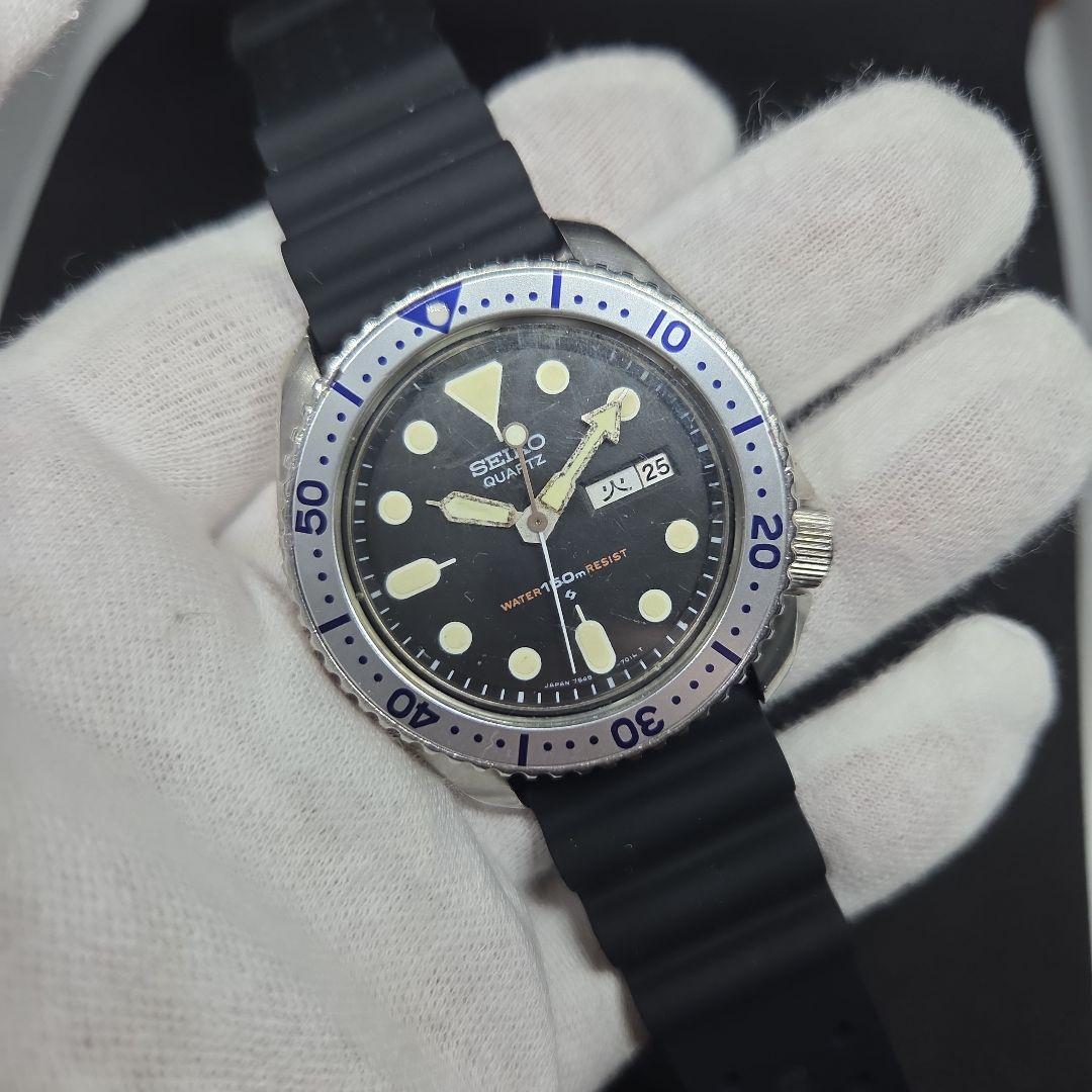 norice　　SEIKO　7548-7000　稼働品　ベゼル、ベルト社外