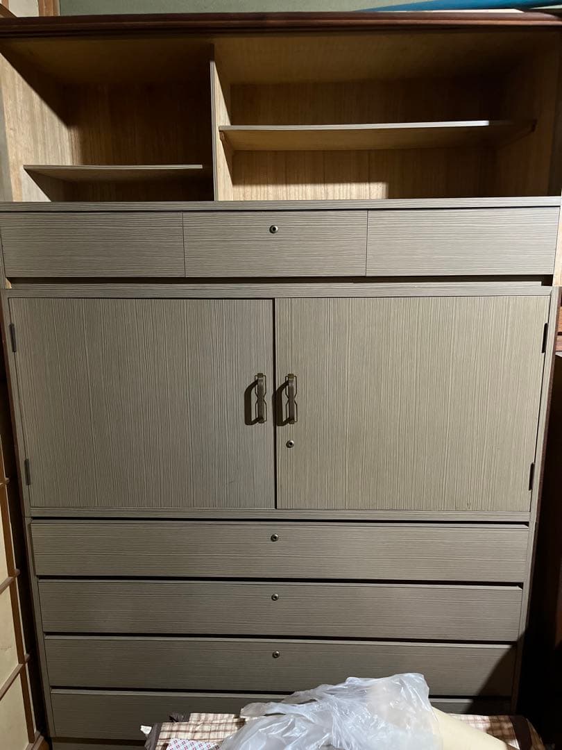 グレー 衣類収納ケース 引き出し式　アンティーク