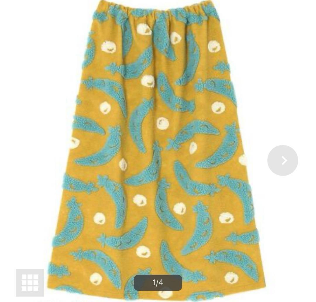 〈処分価格〉ワコール　マタノアツコ　Mサイズ　スカート　黒猫