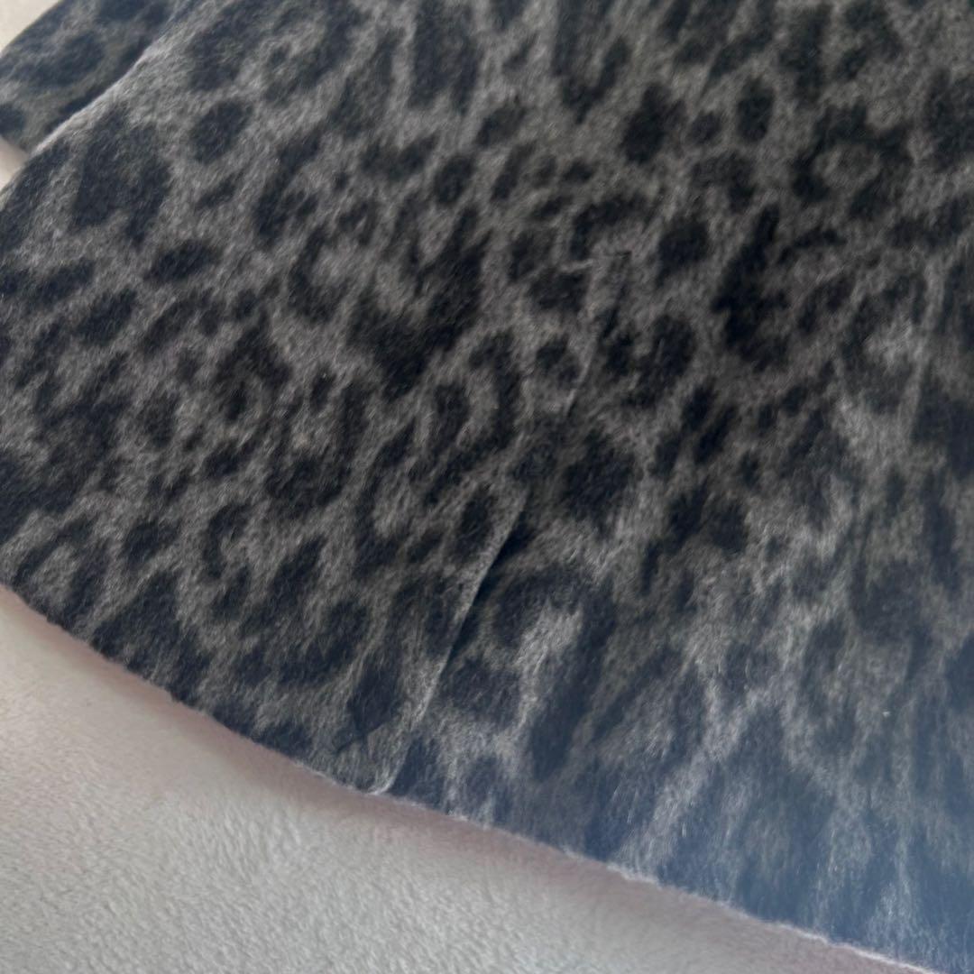 未使用級✨マックスアンドコー　モヘア　レオパード　アニマル　比翼シャギーコート