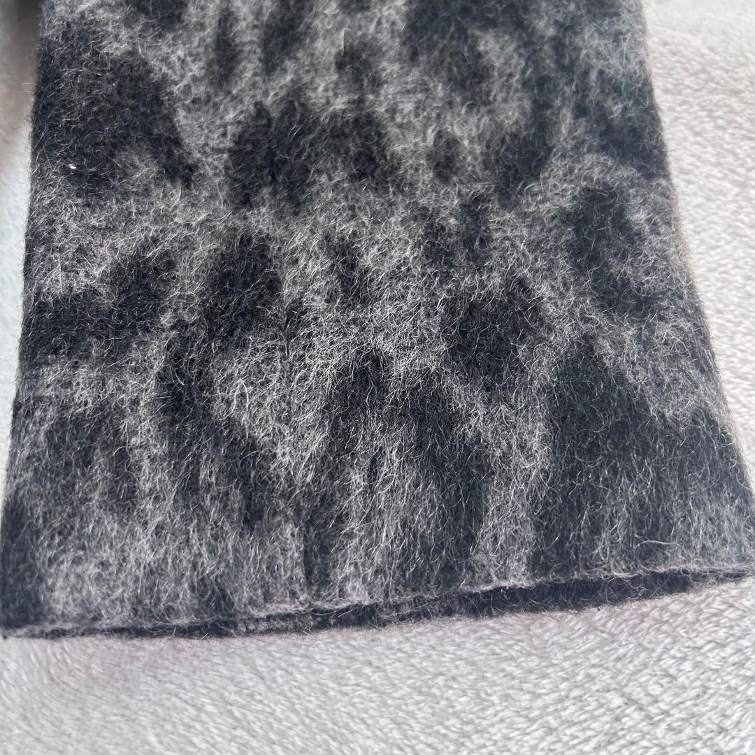 未使用級✨マックスアンドコー　モヘア　レオパード　アニマル　比翼シャギーコート