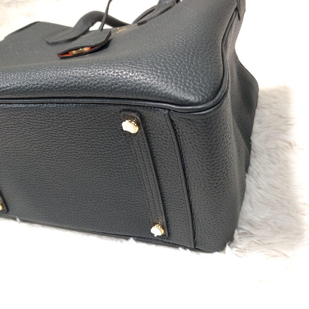 まるこ 様　ADMJ シュリンクレザー トートバッグ ハンドバッグ　シボ革