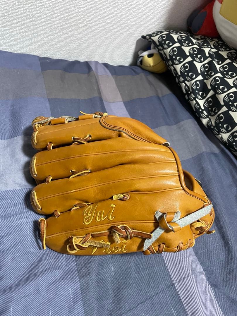侍*オ様 新垣渚 実使用 グローブ アンダーアーマー 直筆サイン入り ソフトバン