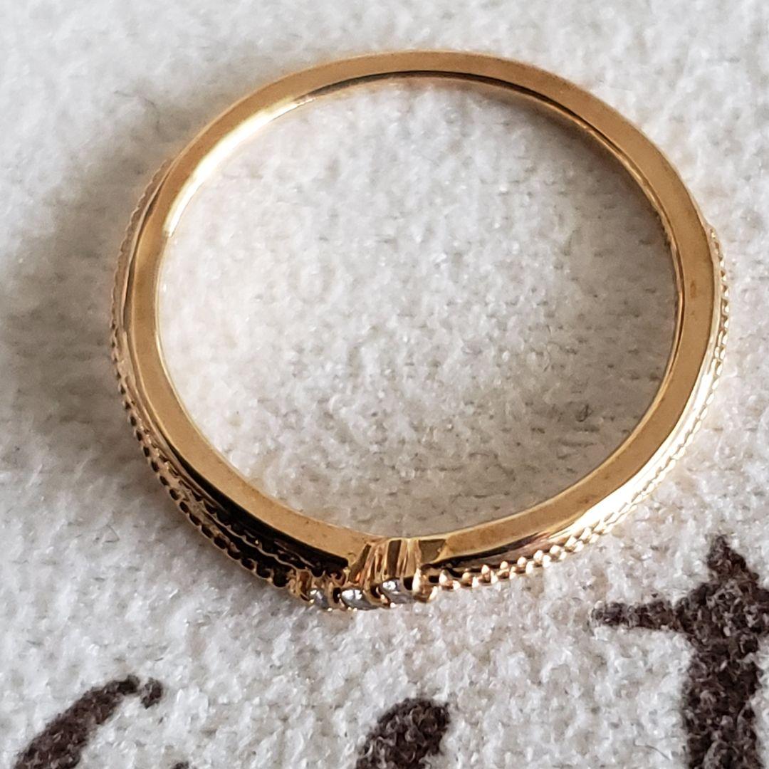 『Anne』ダイヤモンドリング♡5号【アガット】K10 ゴールドリング