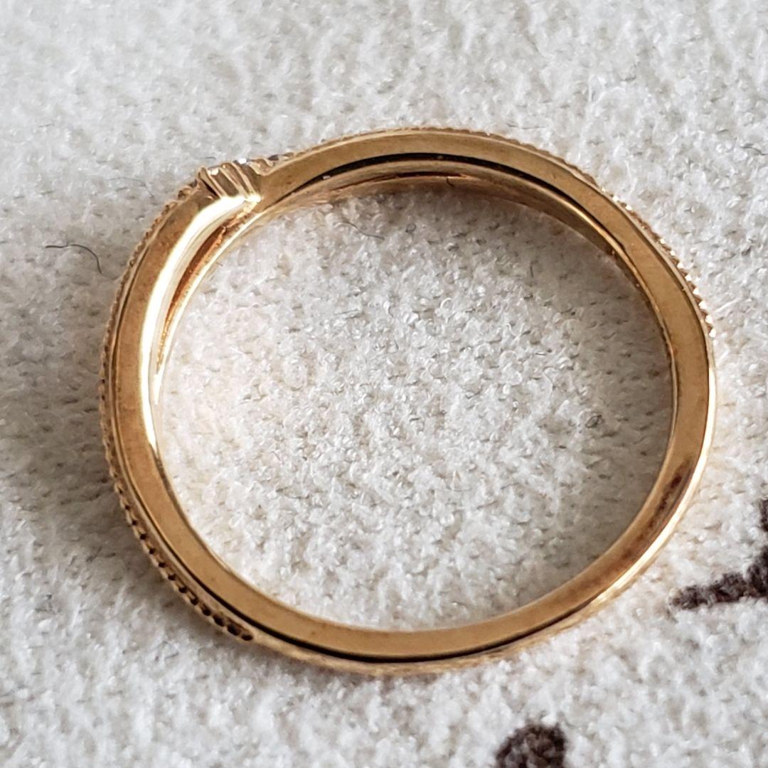 『Anne』ダイヤモンドリング♡5号【アガット】K10 ゴールドリング