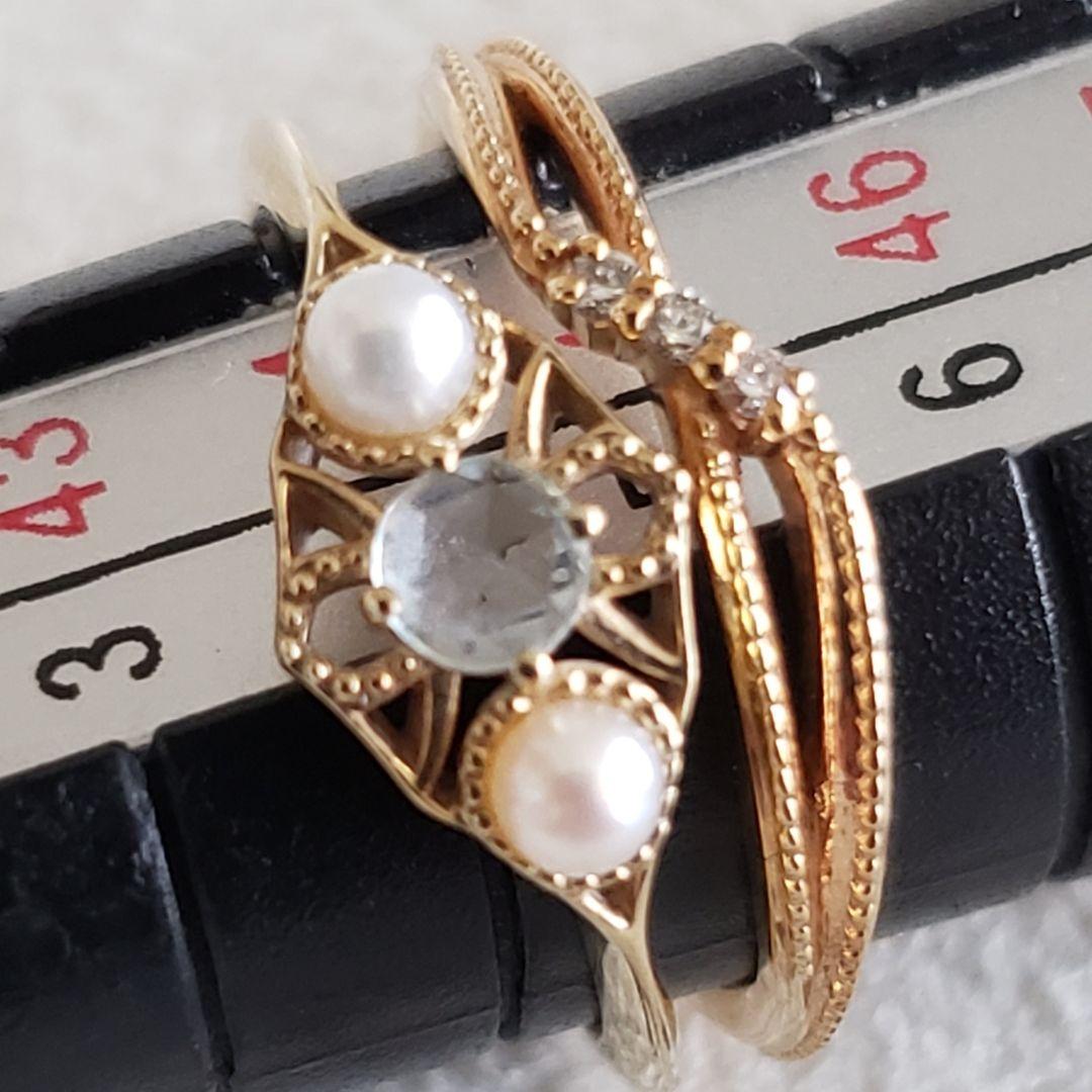 『Anne』ダイヤモンドリング♡5号【アガット】K10 ゴールドリング