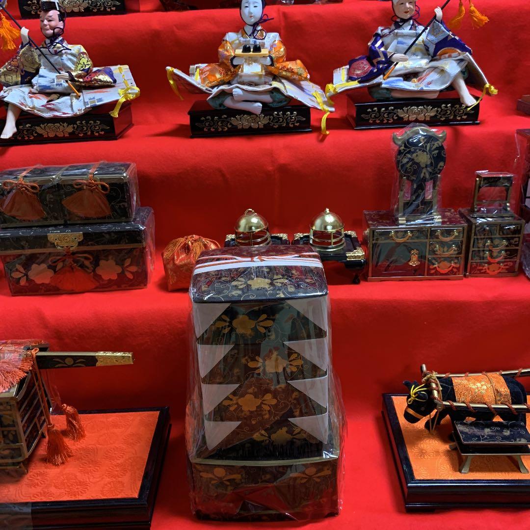 ひな祭り　雛壇 7段飾り　弥生宝月作　ほぼ美品