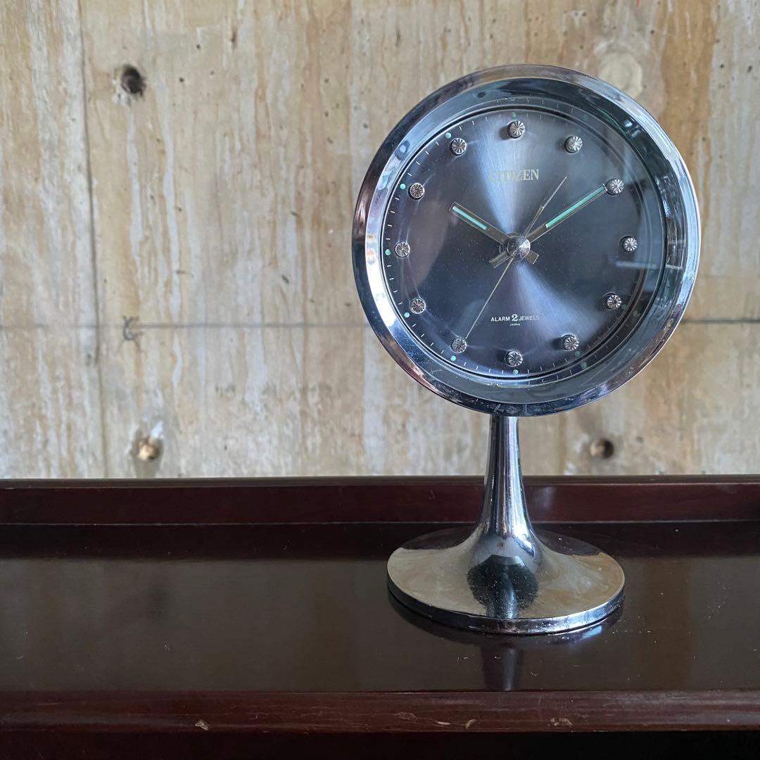 CITIZEN 手巻き式置時計　昭和レトロ　スペースエイジ　NO.51111