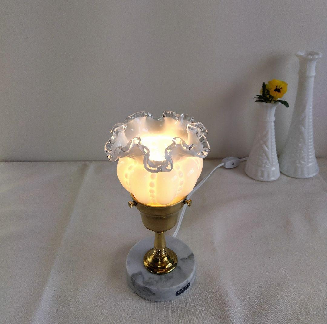 フェントン☆シルバークレスト ラッフルシェードランプ