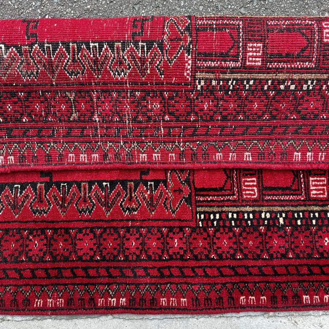 トライバルラグ手織り絨毯ヴィンテージ ラグ