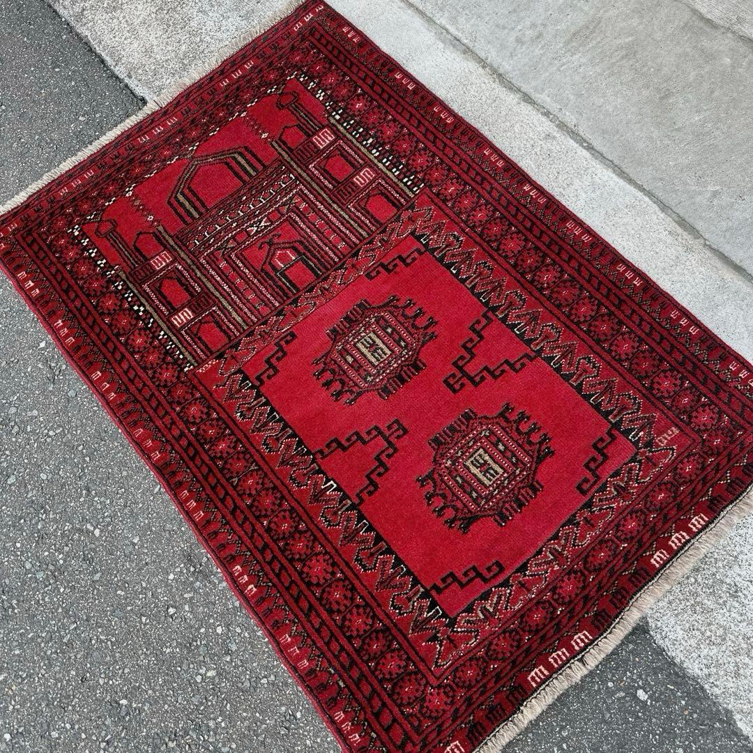 トライバルラグ手織り絨毯ヴィンテージ ラグ