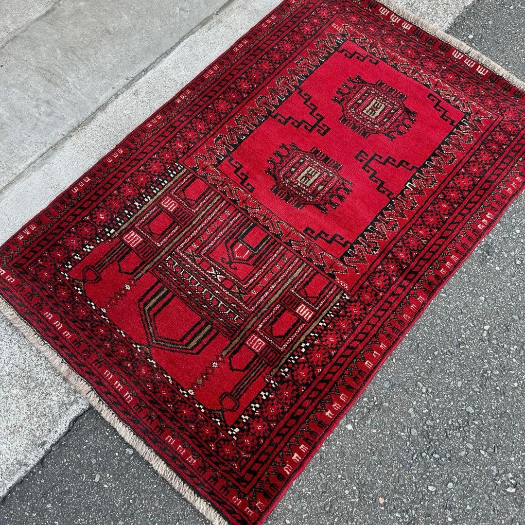 トライバルラグ手織り絨毯ヴィンテージ ラグ