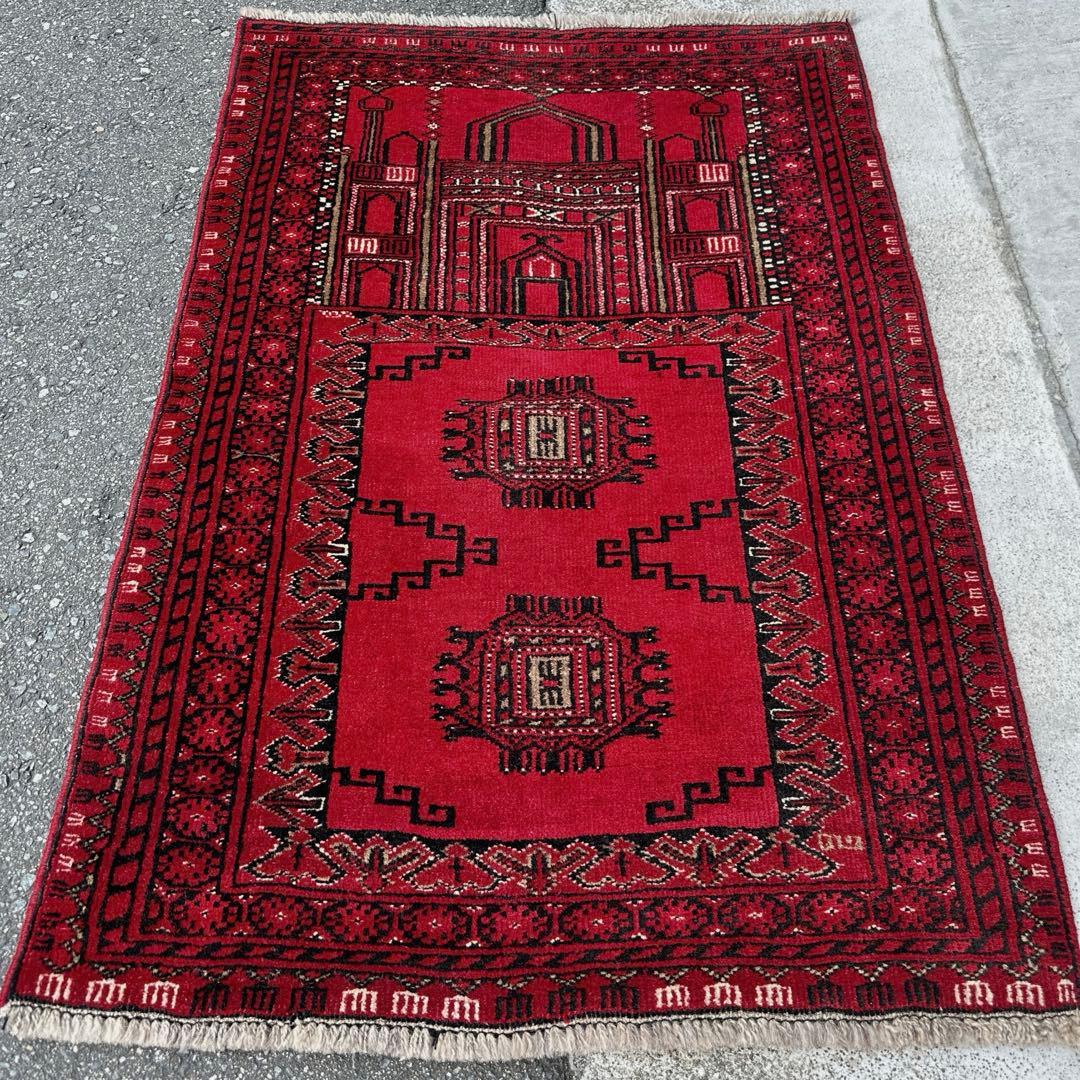 トライバルラグ手織り絨毯ヴィンテージ ラグ