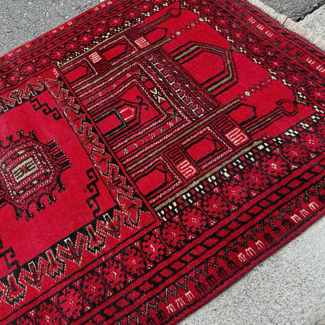 トライバルラグ手織り絨毯ヴィンテージ ラグ