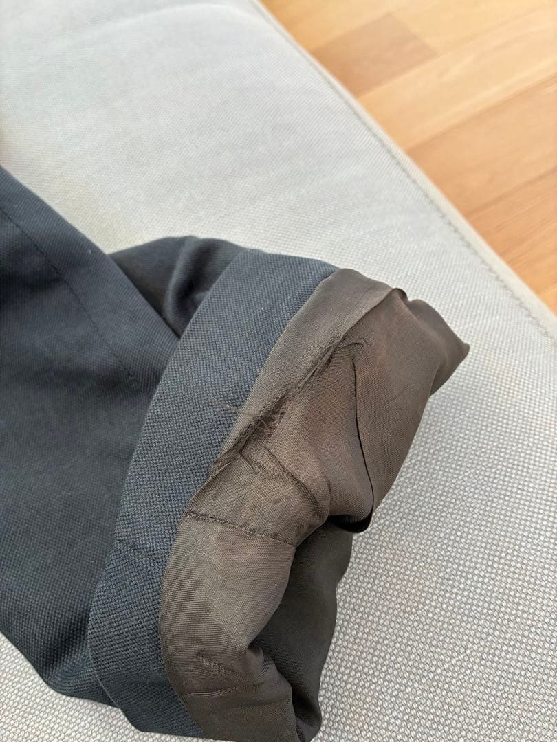 希少一枚袖/メゾンマルジェラ14/ステンカラーコート/黒/50/ハーフコート