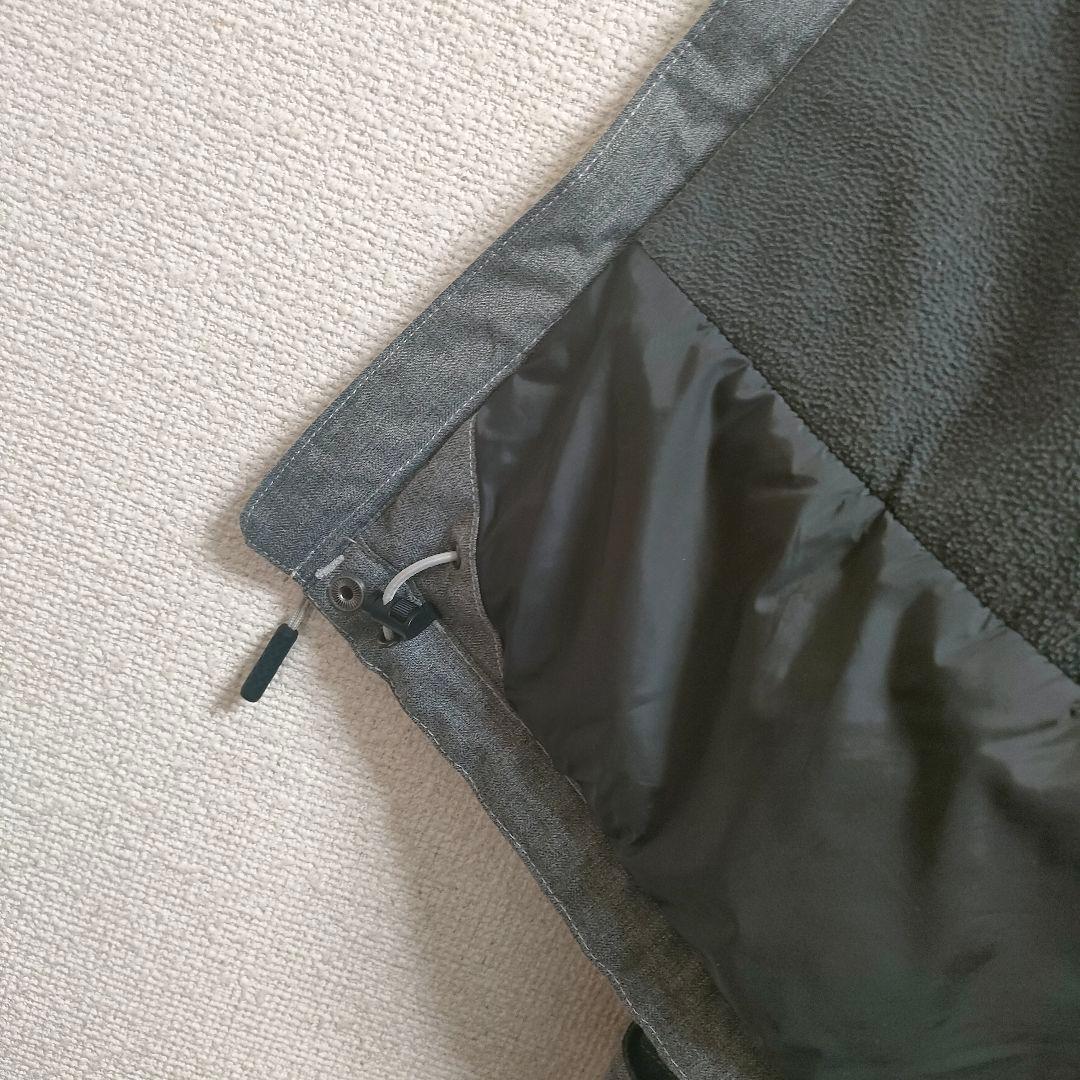 ノースフェイス　ハイベント メンズ　マウンテンパーカー　グレー　L 古着　刺繍