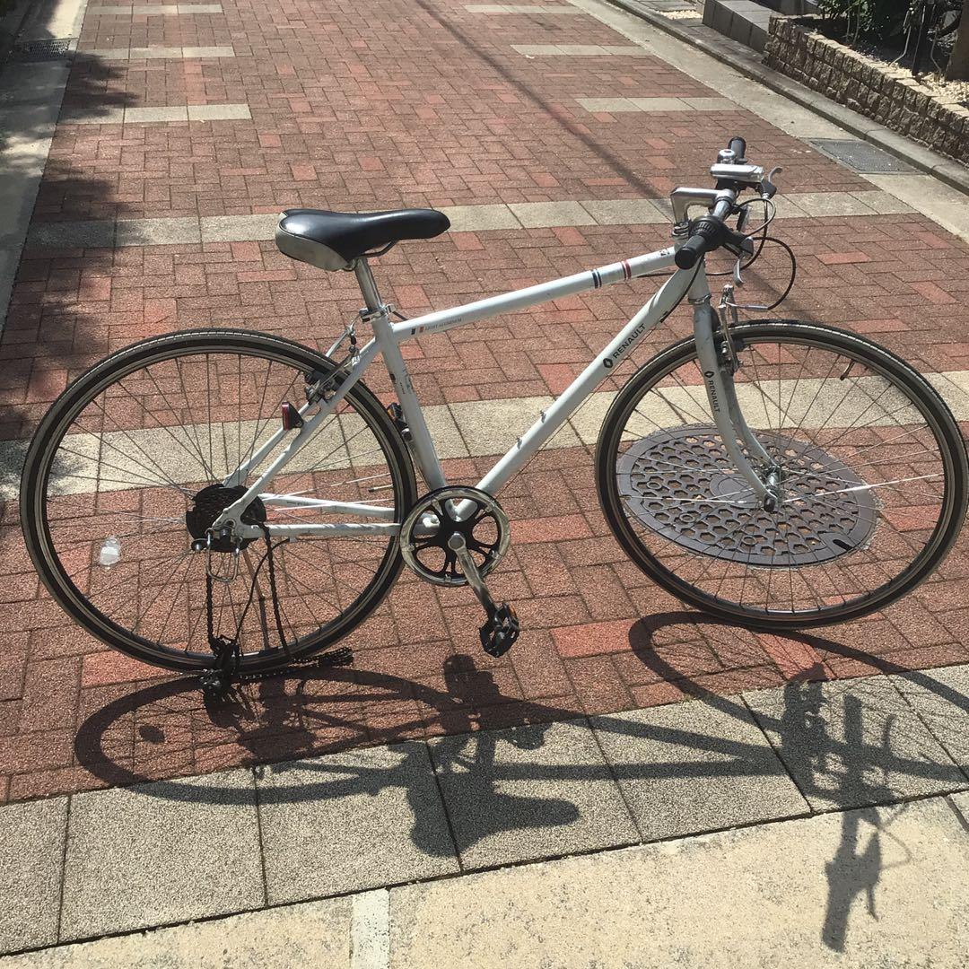 中古自転車　【引取限定】　ブランド:ルノー　ホワイト