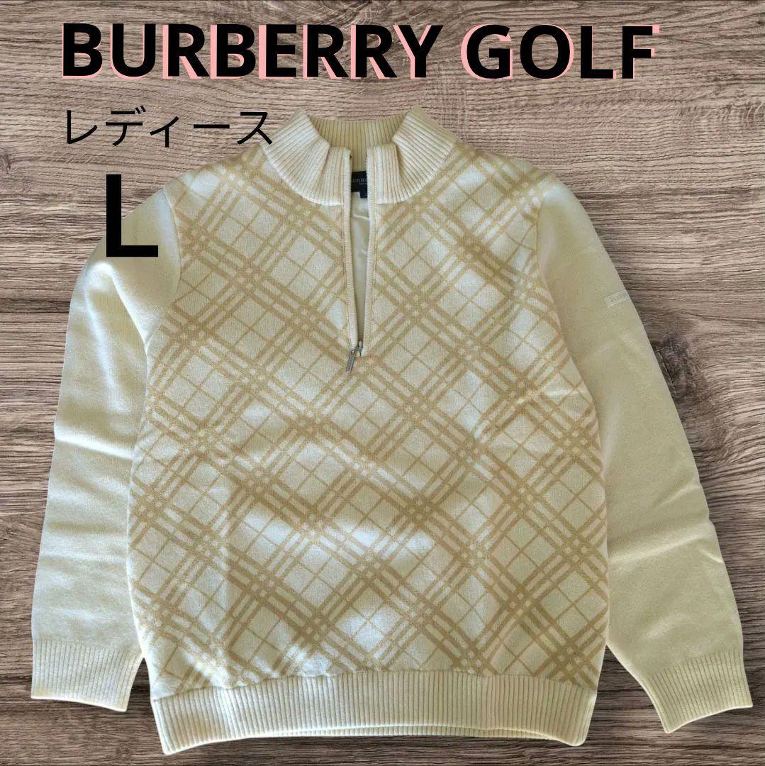 希少✨BURBERRY　GOLF　バーバリー　ニット　ハーフジップ　三陽商会