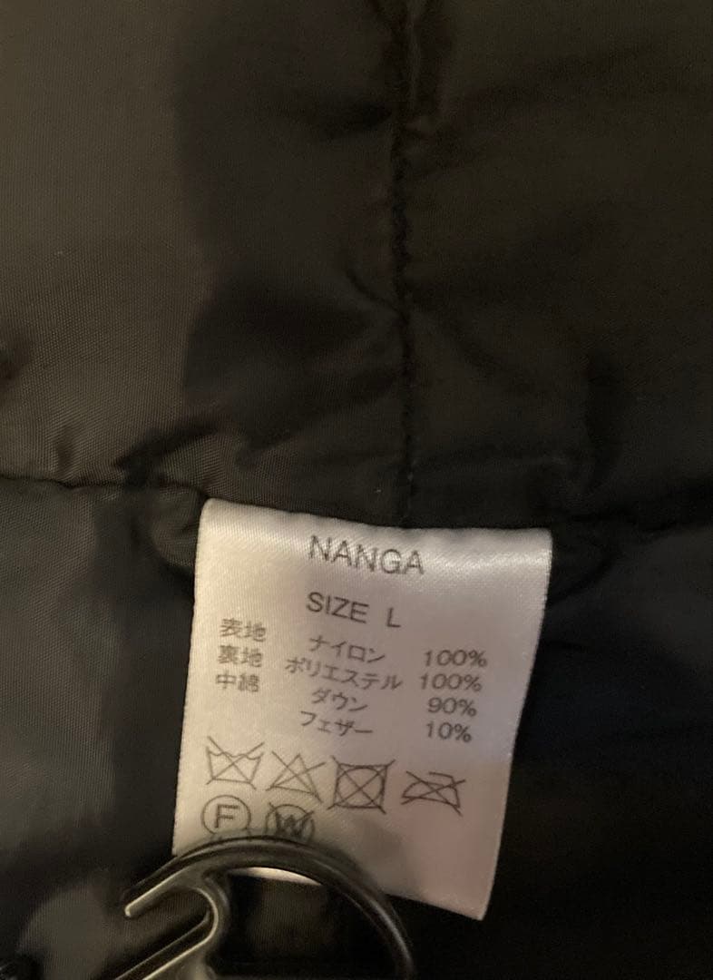 美品　ナンガNANGA BAL COLLAR COATダウンコート L