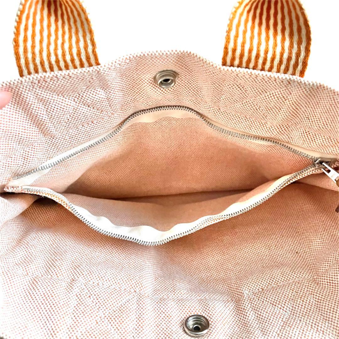 【未使用級】エルメス/ニューフールトゥPM/ハンドバッグ/キャンバス/オレンジ