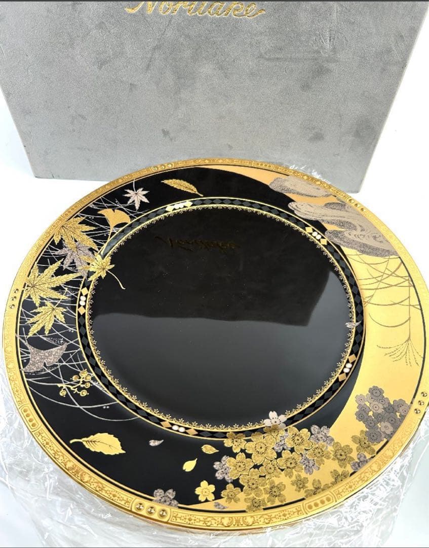 Noritake 四季彩舞曲4枚 100周年記念　金彩　ケース入り