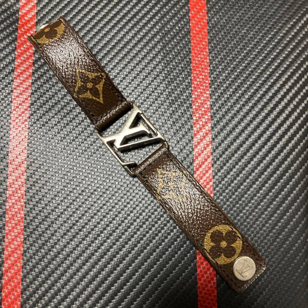 Louis Vuitton モノグラムレザーブレスレット
