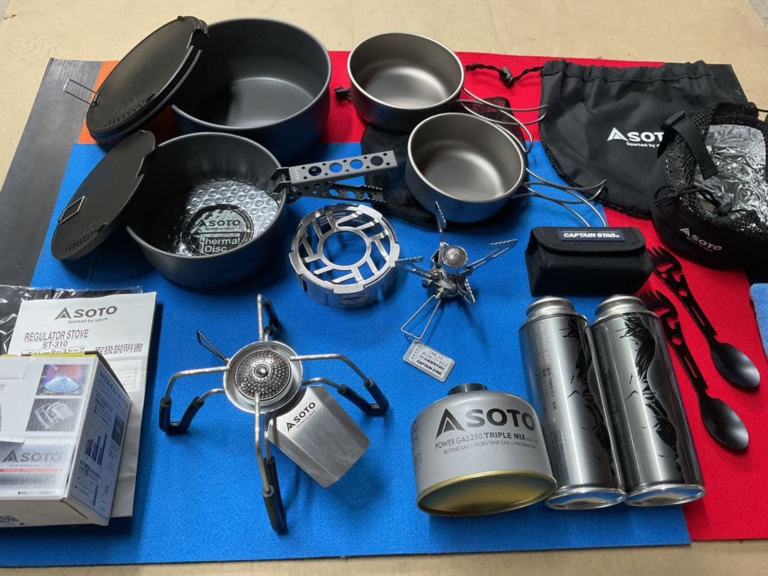 SOTO新品クックシステム+新品ST-310+新品CSMicroバーナー他セット