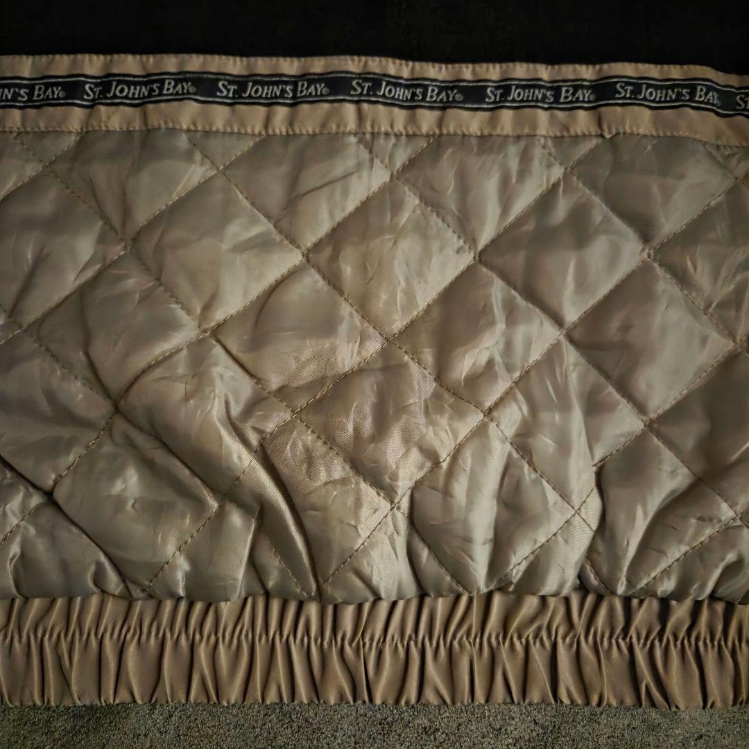 名品90sセントジョンズベイ ボンバージャケット ピーチスキンコヨーテ短丈身幅広