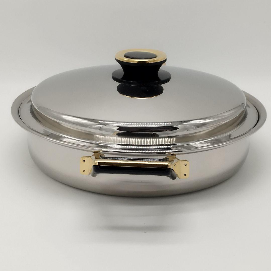 【未使用】タッパーウェア　レインボウクッカー　26cm浅鍋　両手鍋　IH対応