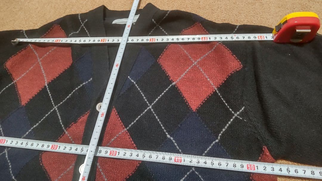 コムデギャルソンオム カーディガン 身幅53 着丈65 肩幅49