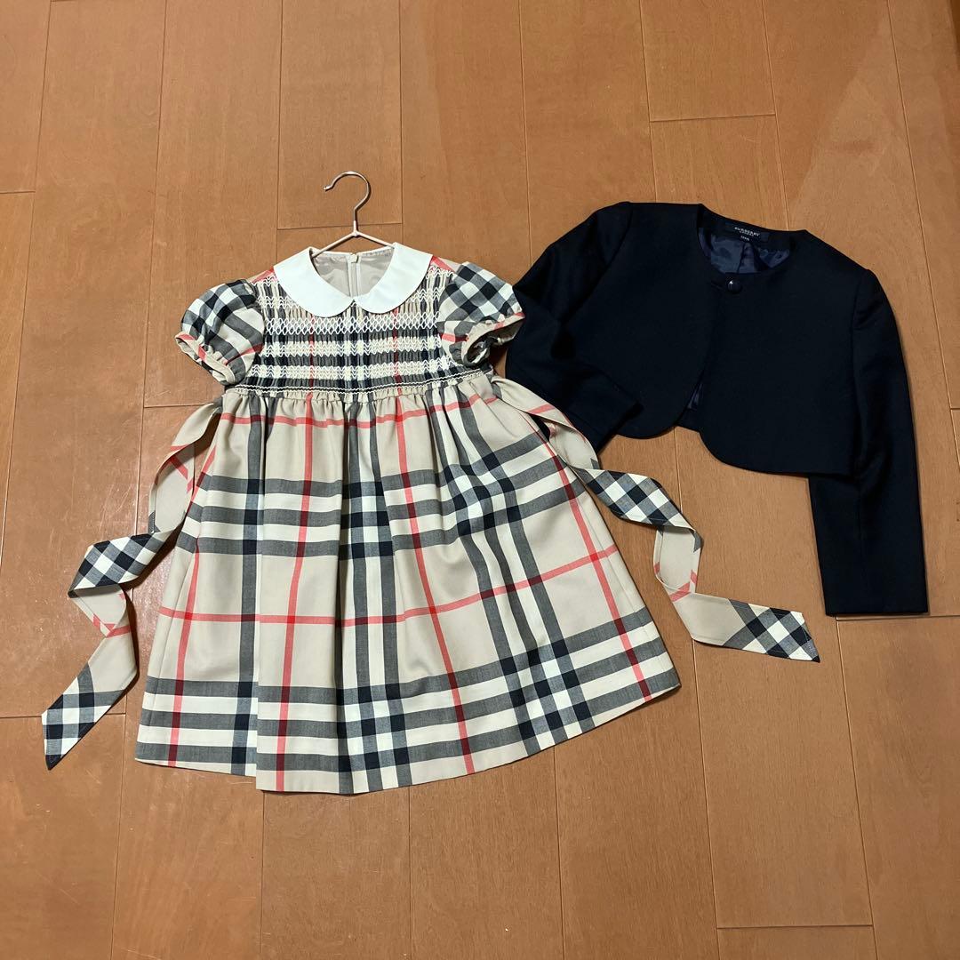 BURBERRYセレモニーセットアップ＊ボレロ付き＊110