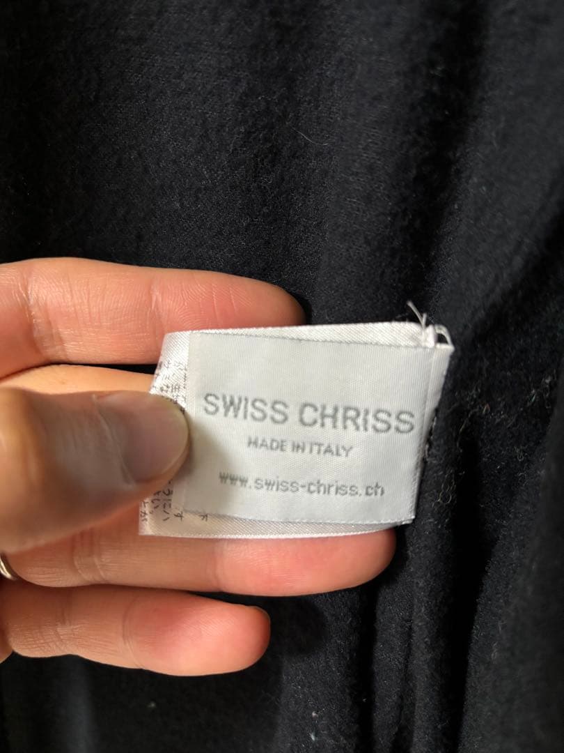 swiss chriss　イタリア製ウールチェスターコート