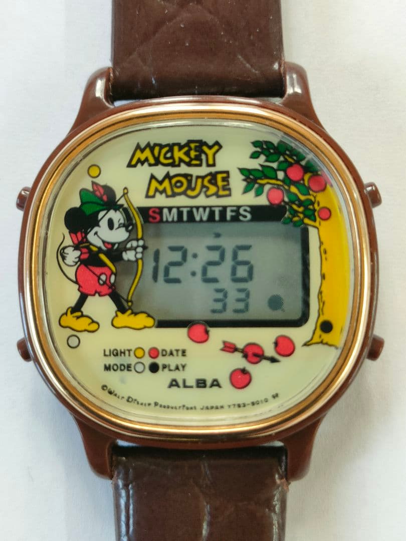 昭和レトロ　ミッキーマウスウォッチ　ALBA SP100R