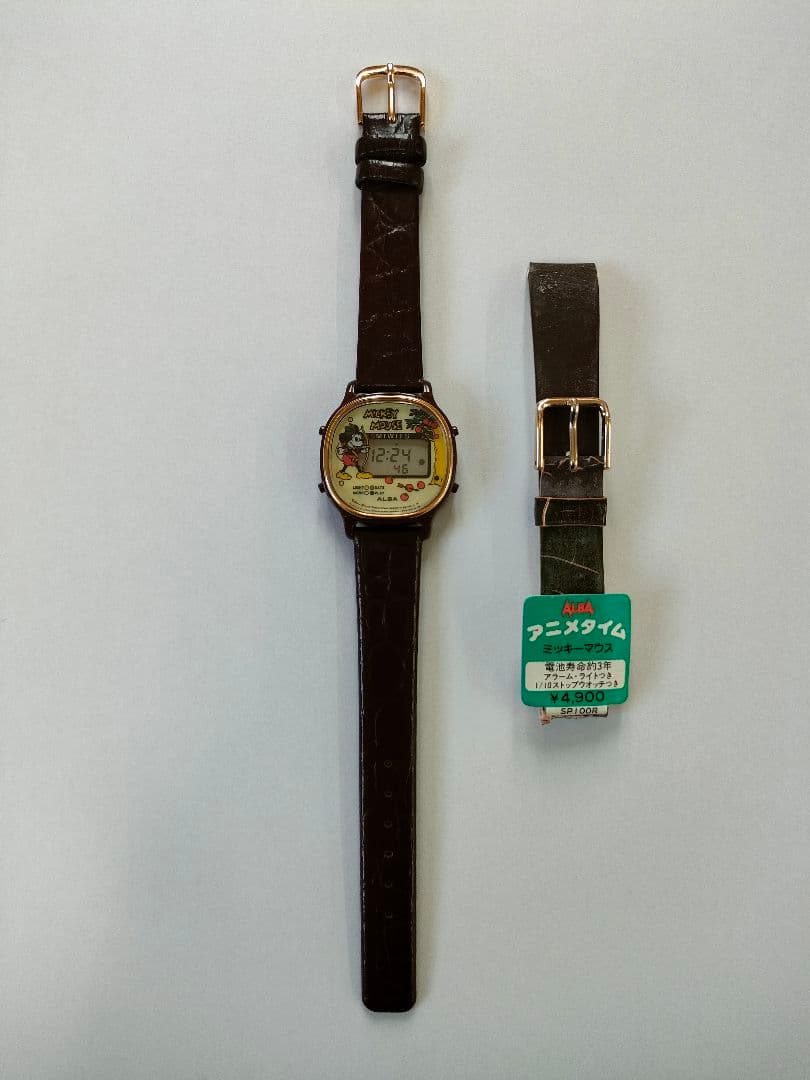 昭和レトロ　ミッキーマウスウォッチ　ALBA SP100R