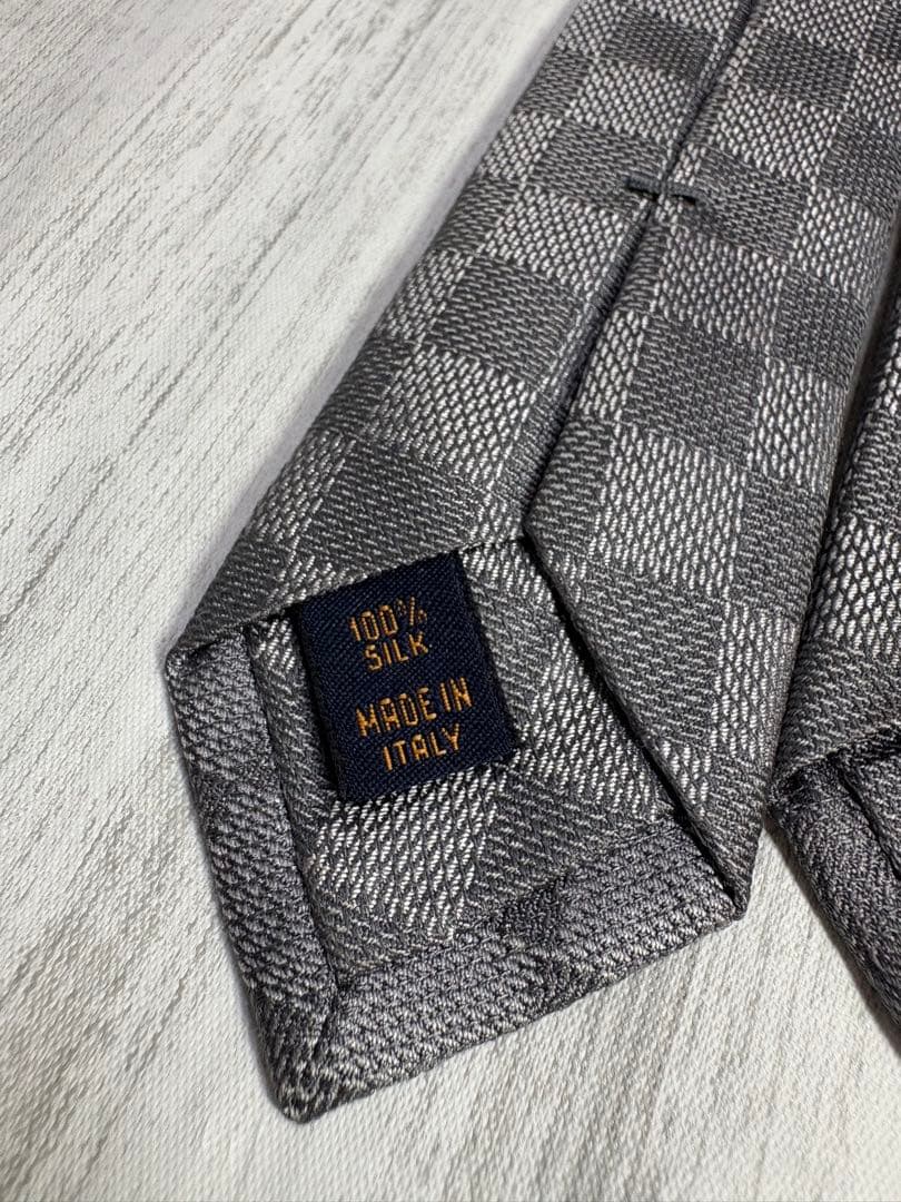 限定値下】極美品 LOUIS VUITTON ルイヴィトン ネクタイ ダミエ 8