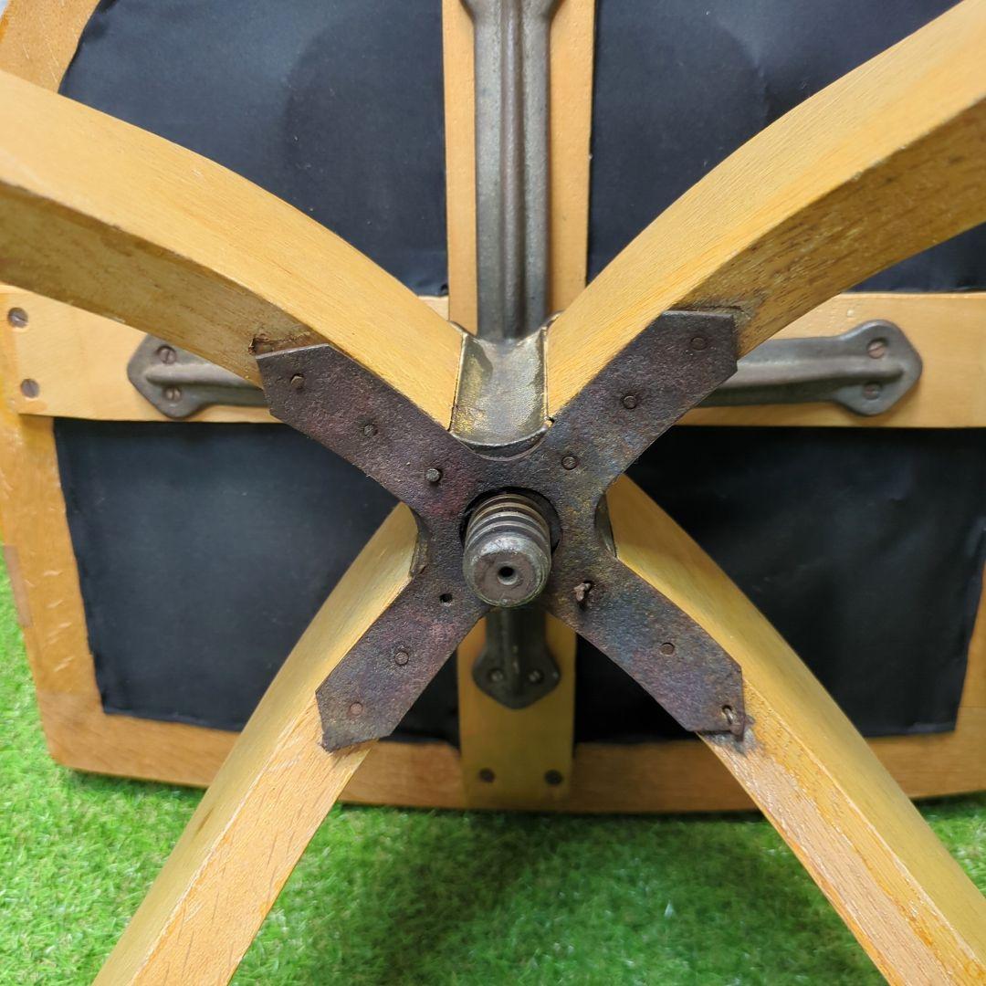 【良品】ドクターチェア　アンティーク　Dr.chair 回転椅子　大正　古木