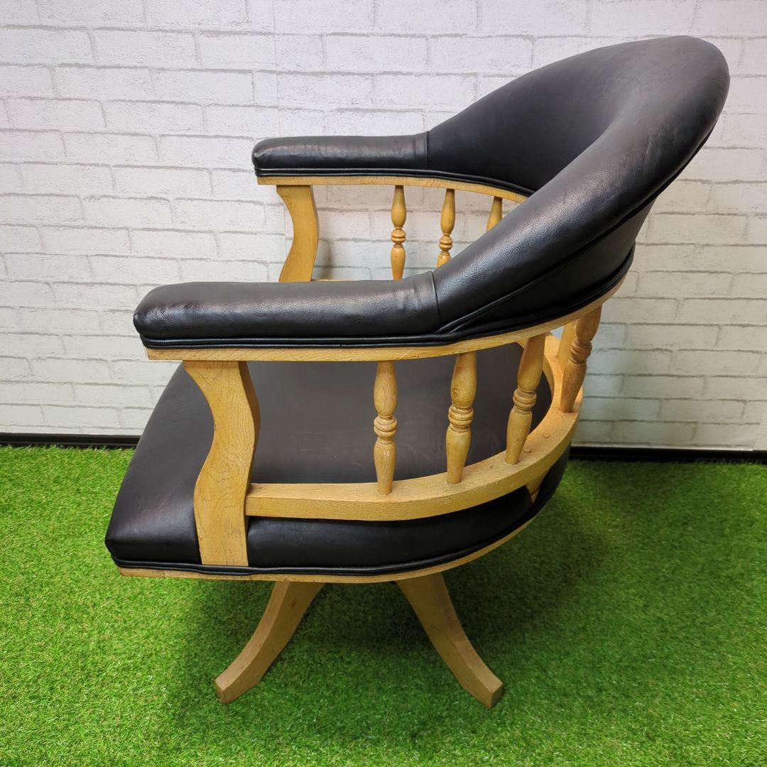 【良品】ドクターチェア　アンティーク　Dr.chair 回転椅子　大正　古木
