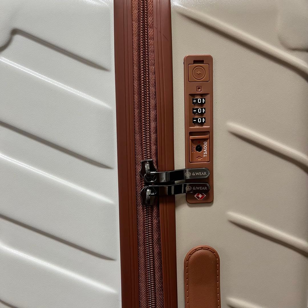 スーツケース キャリーケース 機内持ち込み TSAロック 超軽量 ラテカラー L