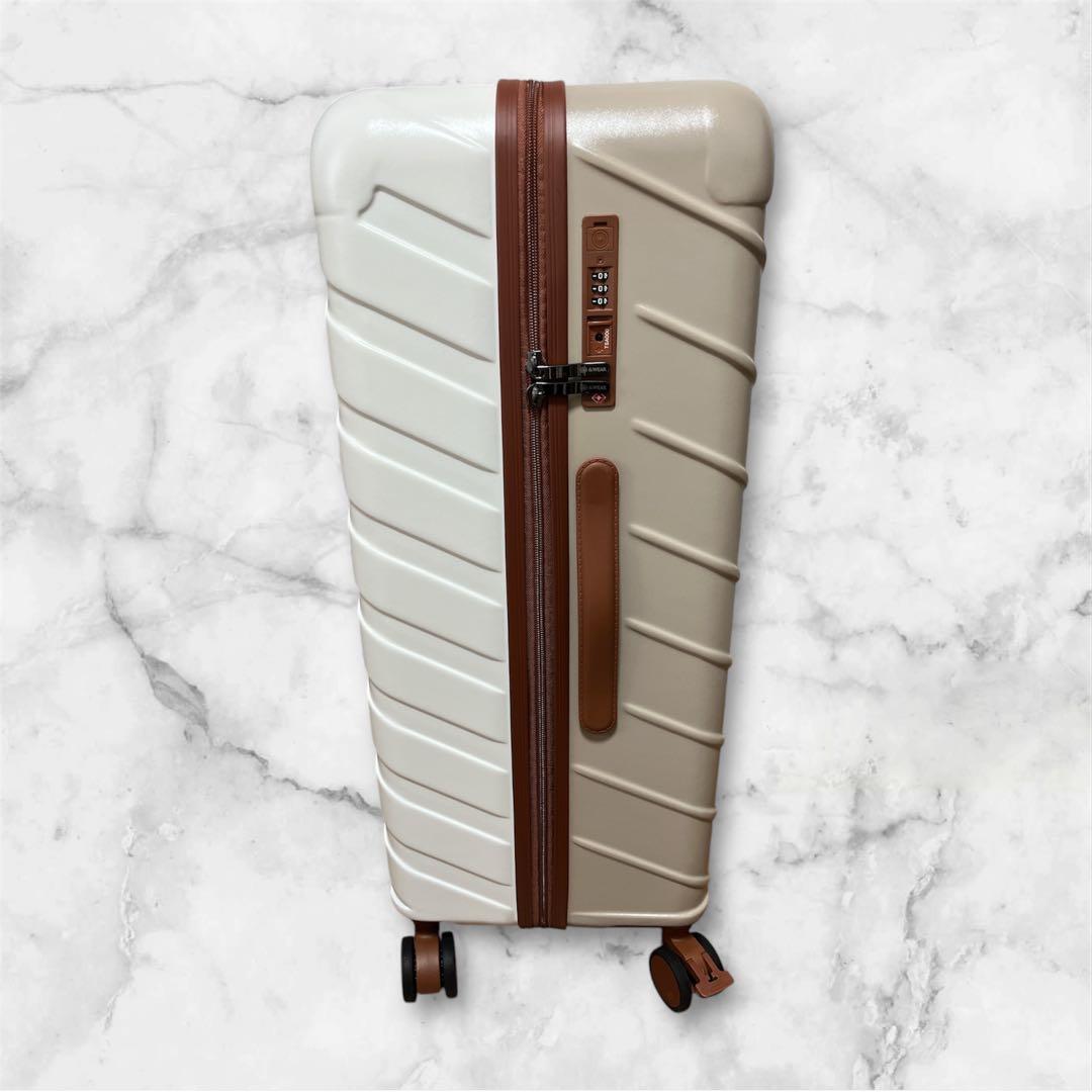 スーツケース キャリーケース 機内持ち込み TSAロック 超軽量 ラテカラー L